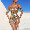 Hostess One-Shoulder Evening Dress for Women, Elegant and Graceful Party Gown with Fairy-Like Charm