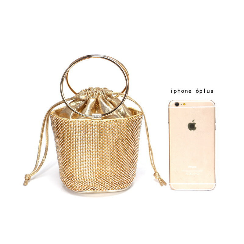 Diamond-Studded Evening Bag Luxury Banquet Bag Hand Clutch Bag Dress Evening Bag