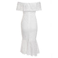Elegant One-Shoulder Lace Bodycon Sexy Evening Dress for Women, Formal Cocktail Gown