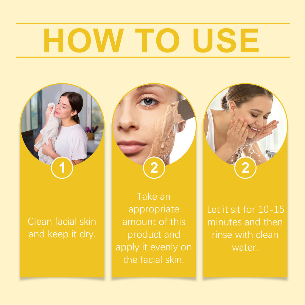 Hoygi Turmeric Mud Film Gently Cleans Skin Pores, Moisturizes Skin Care, Moisturizes Moisture, Locks Water And Moistens Soft Mud Film