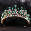 Bride Crown Baroque Water Drop Diamond Princess Crown Performance Birthday Headwear Wedding Dress Accessories