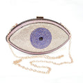 The Evil Eye Crystal Purse Women Evening Bag Gold Silver Black Party Clutch Bag Lady Minaudiere Banquet Pochette Handbag