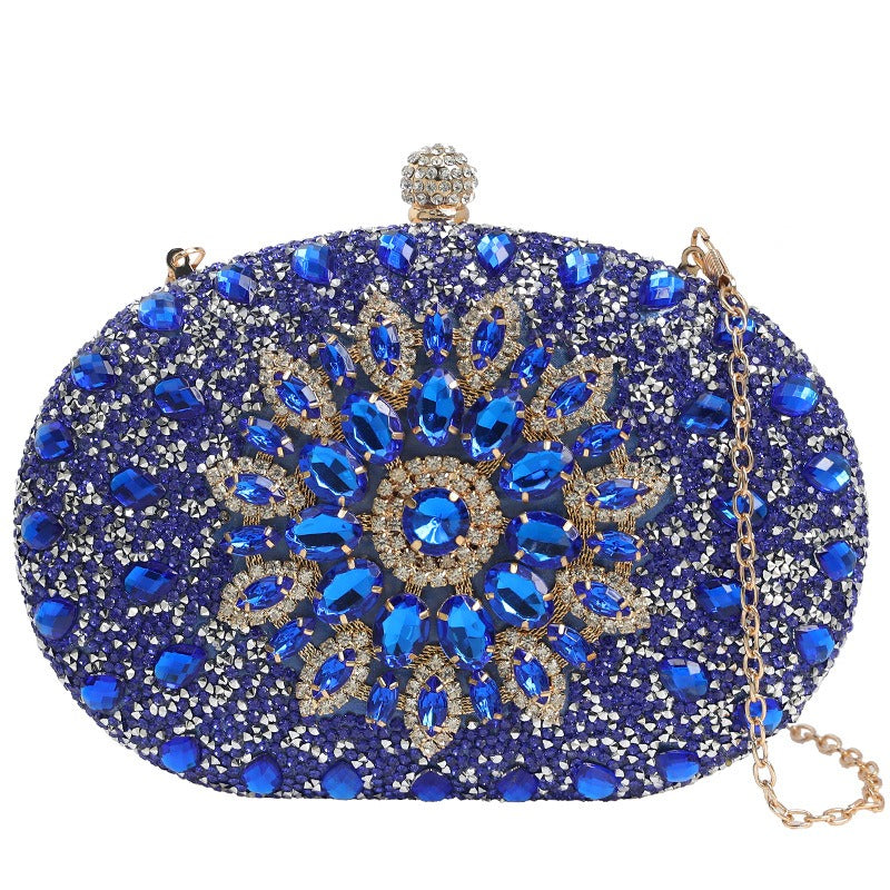 New Sunflower Diamond Embedding Dinner Bag Paired with Dress Evening Bag Women's Handbag