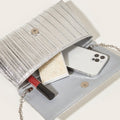 Fashion Evening Bag Metallic Shiny Clutch Simple Versatile Evening Bag Women's Bag