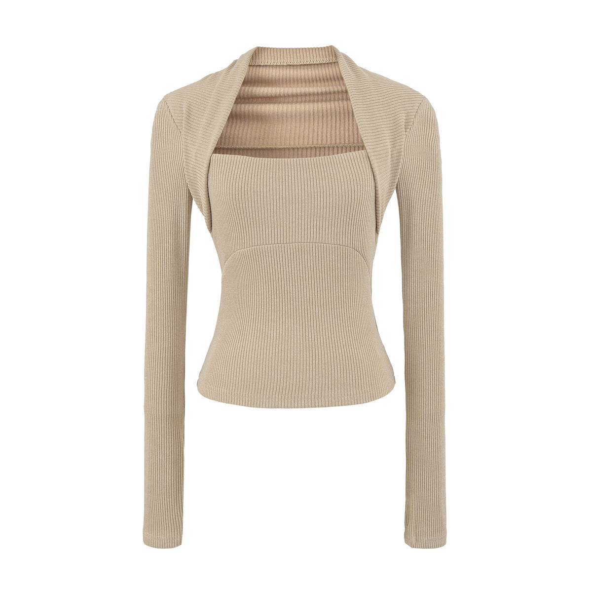Casual Slim Fit Hooded Long Sleeve Faux Two-Piece Sweatshirt Top with Trendy Pants Set